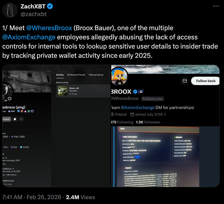 المعاملات، وسائل التواصل الاجتماعي، التحقيق، Polymarket