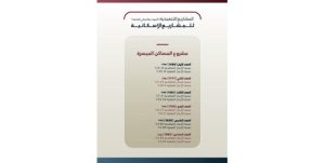 «السكنية»: توقيع عقود جديدة للبنية التحتية وتقدم ملحوظ في مشروعات المدن السكنية