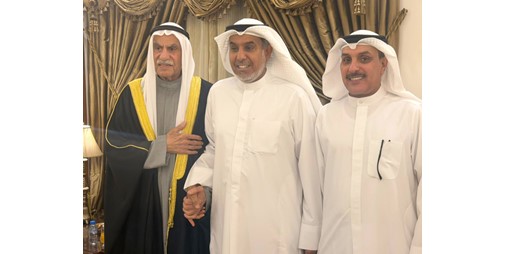 فهد الشعلة استقبل المهنئين بالشهر الفضيل