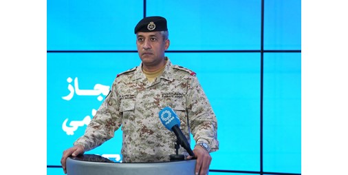 «الدفاع»: رصدنا 6 صواريخ باليستية وطائرة مُسيّرة معادية