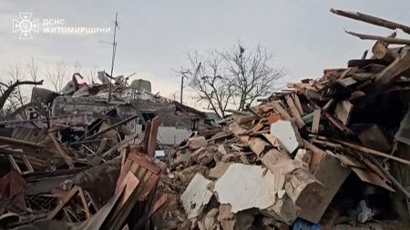 فيديو. منطقة جيتومير الأوكرانية تتضرر بعد ضربة صاروخية وبالطائرات المسيرة