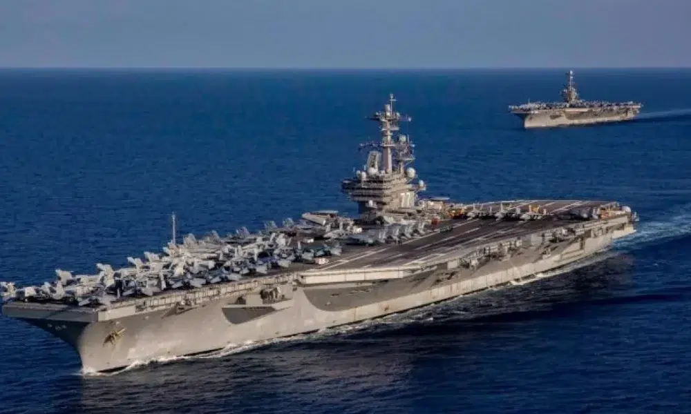 التحركات العسكرية الأمريكية: حاملة طائرات للشرق الأوسط