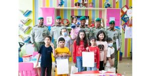 الحرس الوطني يعايد أطفال مستشفى البنك الوطني ومستشفى الرازي