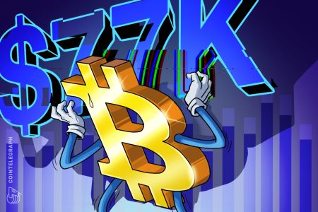 ارتفعت عملة البيتكوين إلى 78000 دولار في ضغط قصير بينما وصلت الأسهم الأمريكية إلى مستويات قياسية جديدة