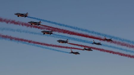 فيديو. شاهد: طائرات فرنسية تحيي ذكرى استقلال أمريكا بتحليق فوق واشنطن