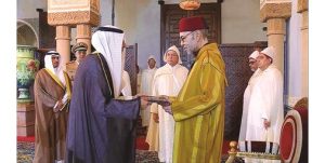 سفيرنا لدى المغرب يقدم أوراق اعتماده للملك محمد السادس