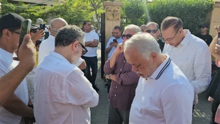تفاصيل جنازة الفنان محمد مرزبان والمشهد الأبيض المؤثر