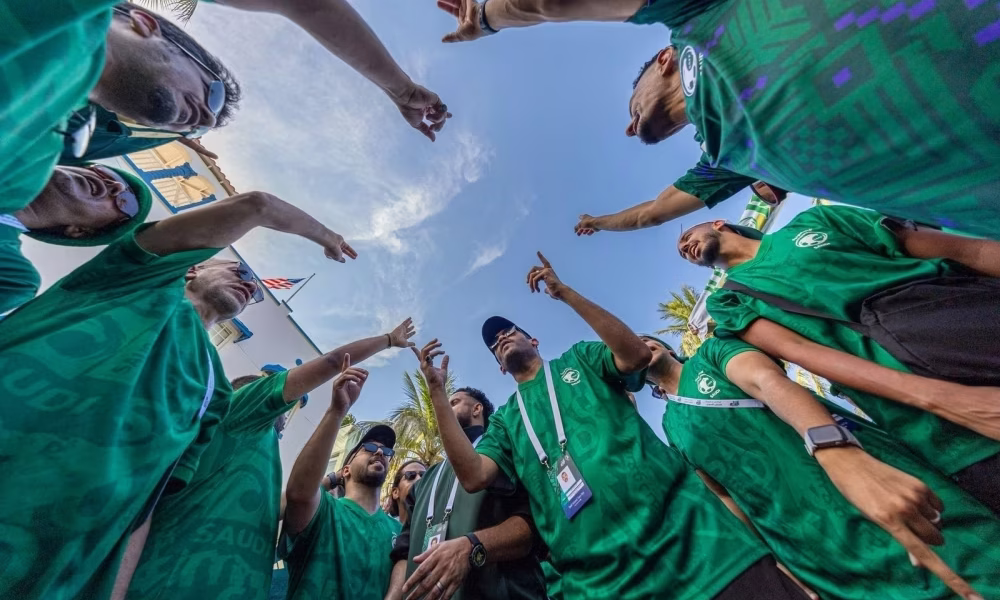 مسيرة لدعم المنتخب السعودي في كأس العالم 2026 بميامي