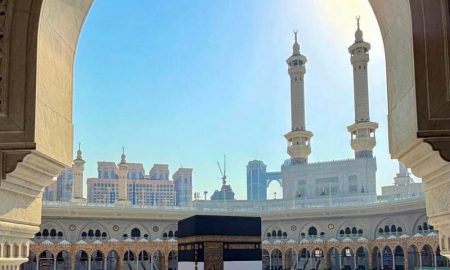 استعدادات الحرم المكي لاستقبال ثوب الكعبة المشرفة الجديد