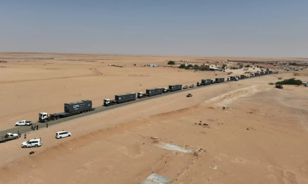 وصول محطات الطاقة الإسعافية في حضرموت بدعم سعودي