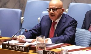 الزياني يدين هجمات إيرانية على البحرين ويطالب بتدخل دولي