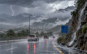 أمطار رعدية غزيرة وسيول تضرب 5 مناطق بالمملكة | الأرصاد تحذر